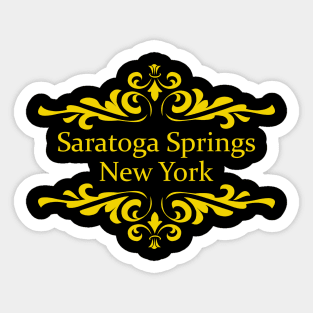 Saratoga Springs Upstate New York Sticker